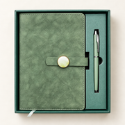 Notizbuch-Geschenkset Salbei – mit passendem Stift