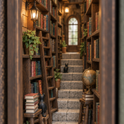 Die geheime Bibliotheksgasse – Book Nook fürs Bücherregal