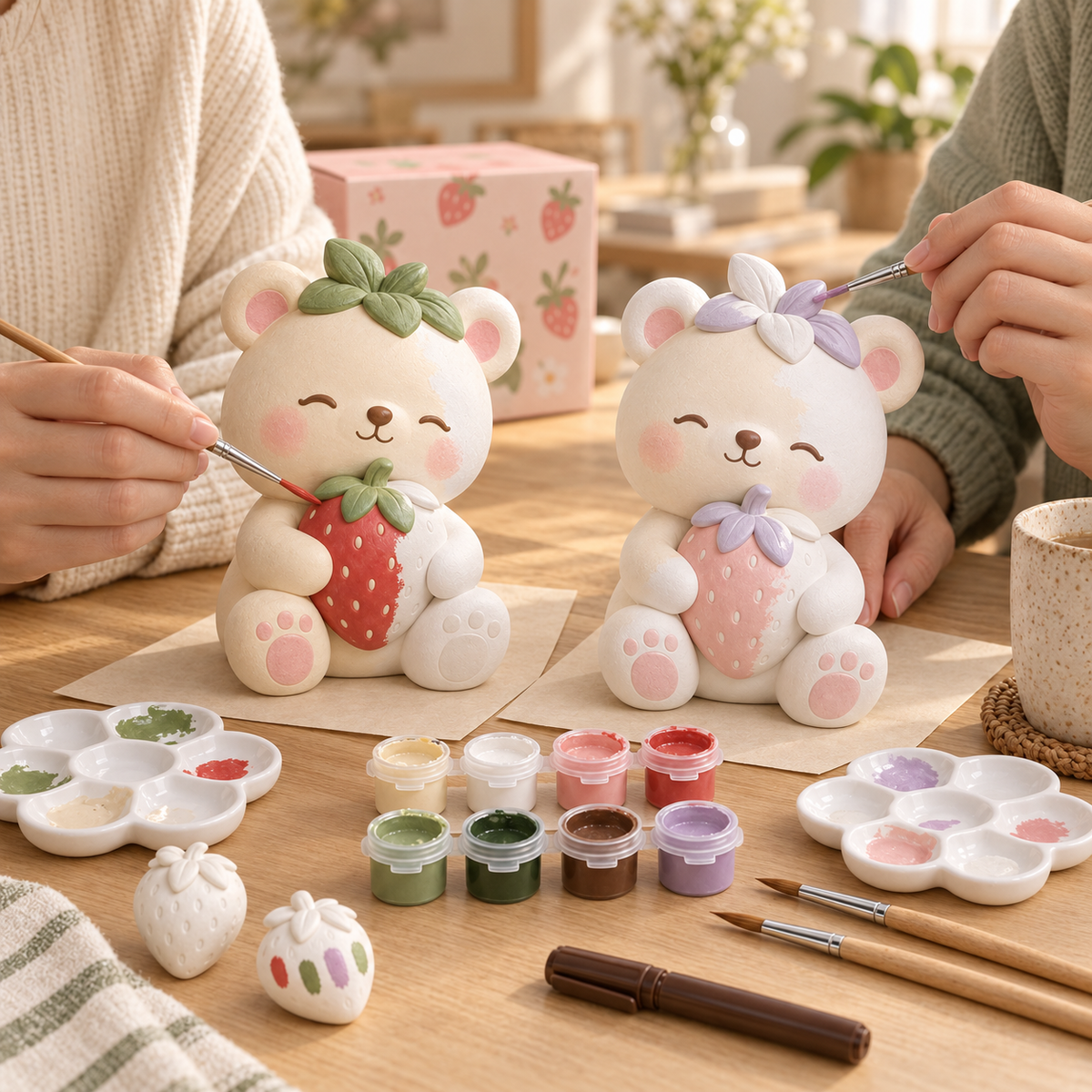 Momo Erdbeer-Bär – DIY-Figur zum Bemalen